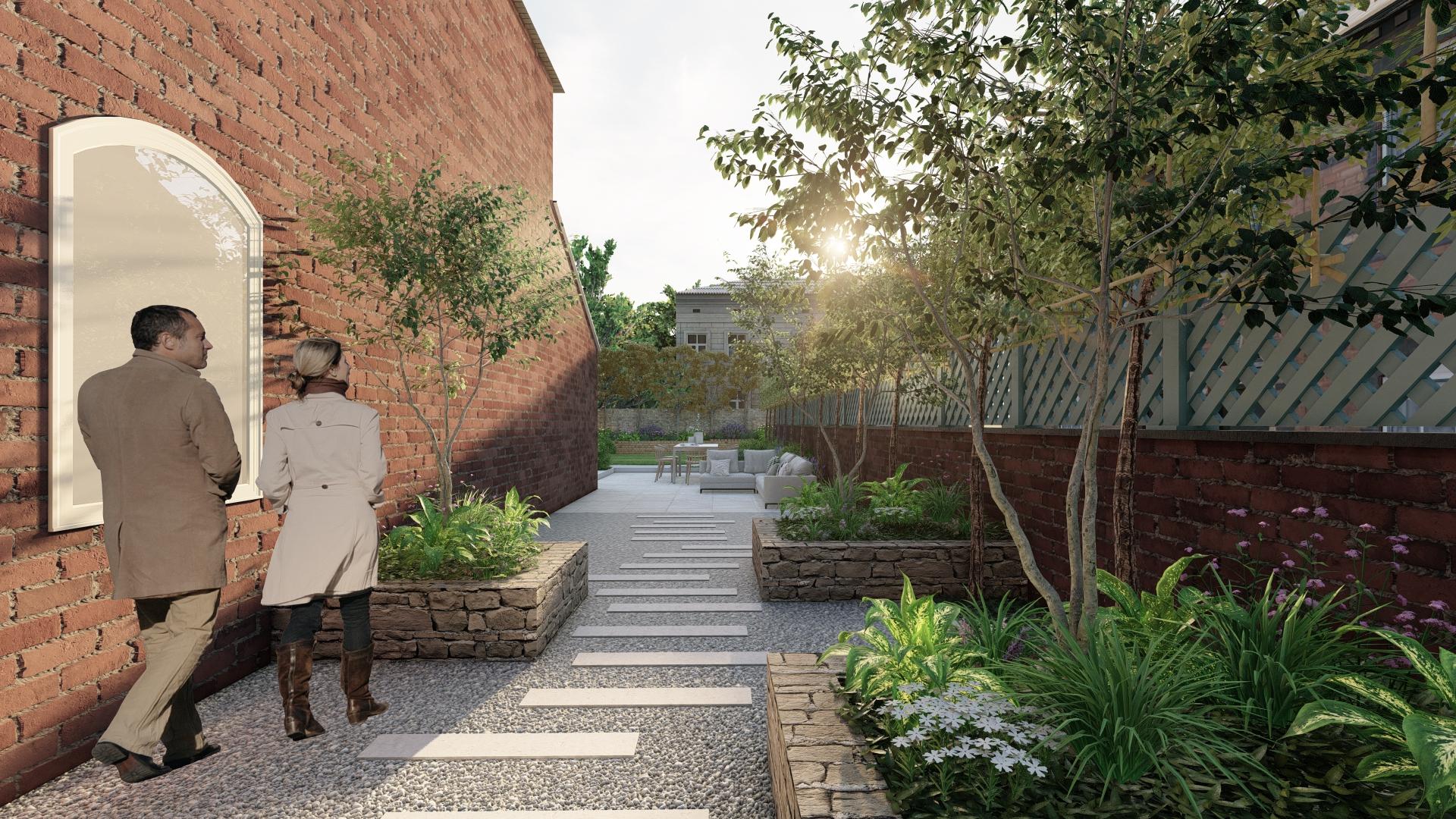 Dún Laoghaire Coastal Garden Visualization Detail 3