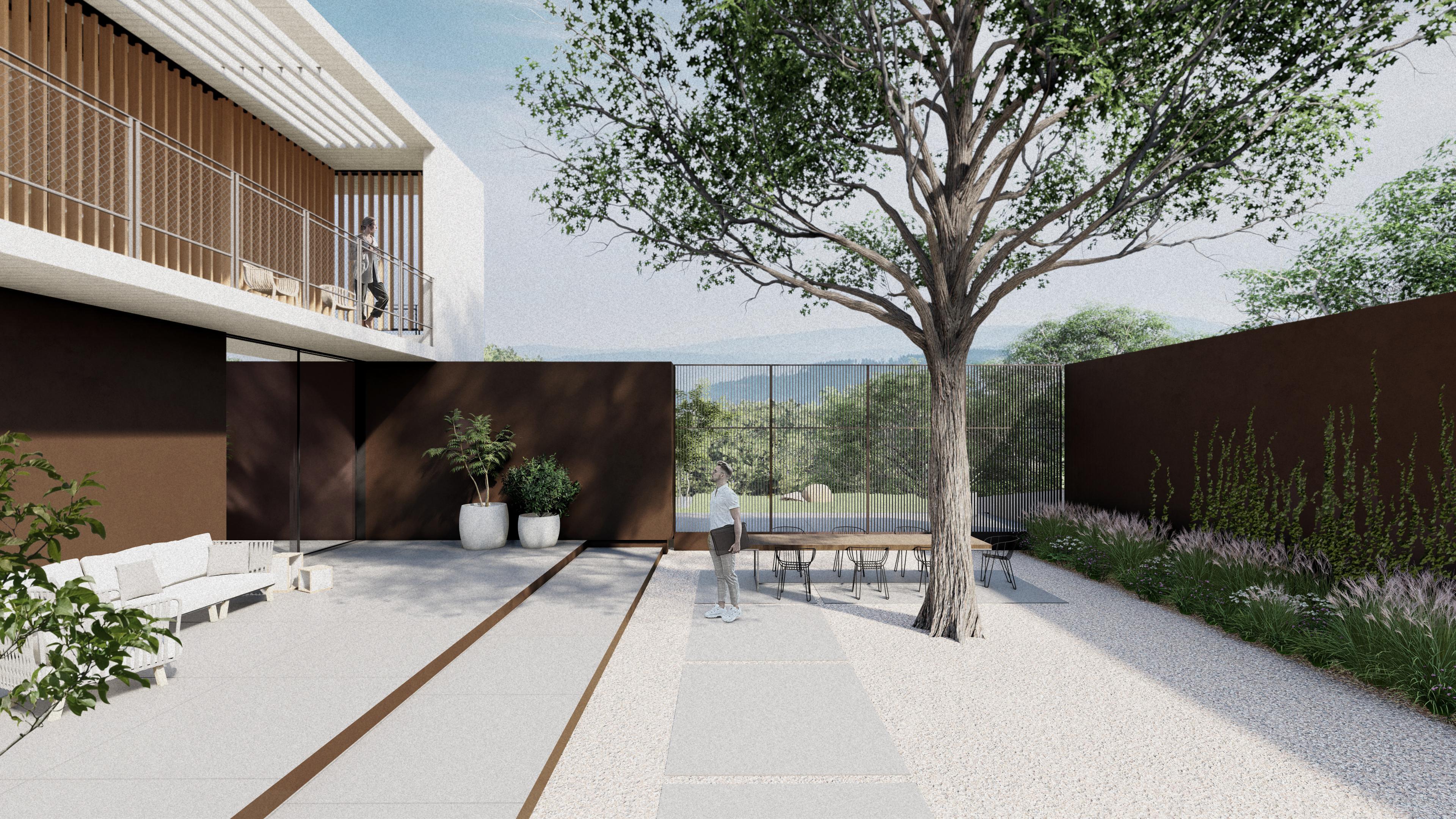 Hillside Villa Landscape, Hungary Detail 1