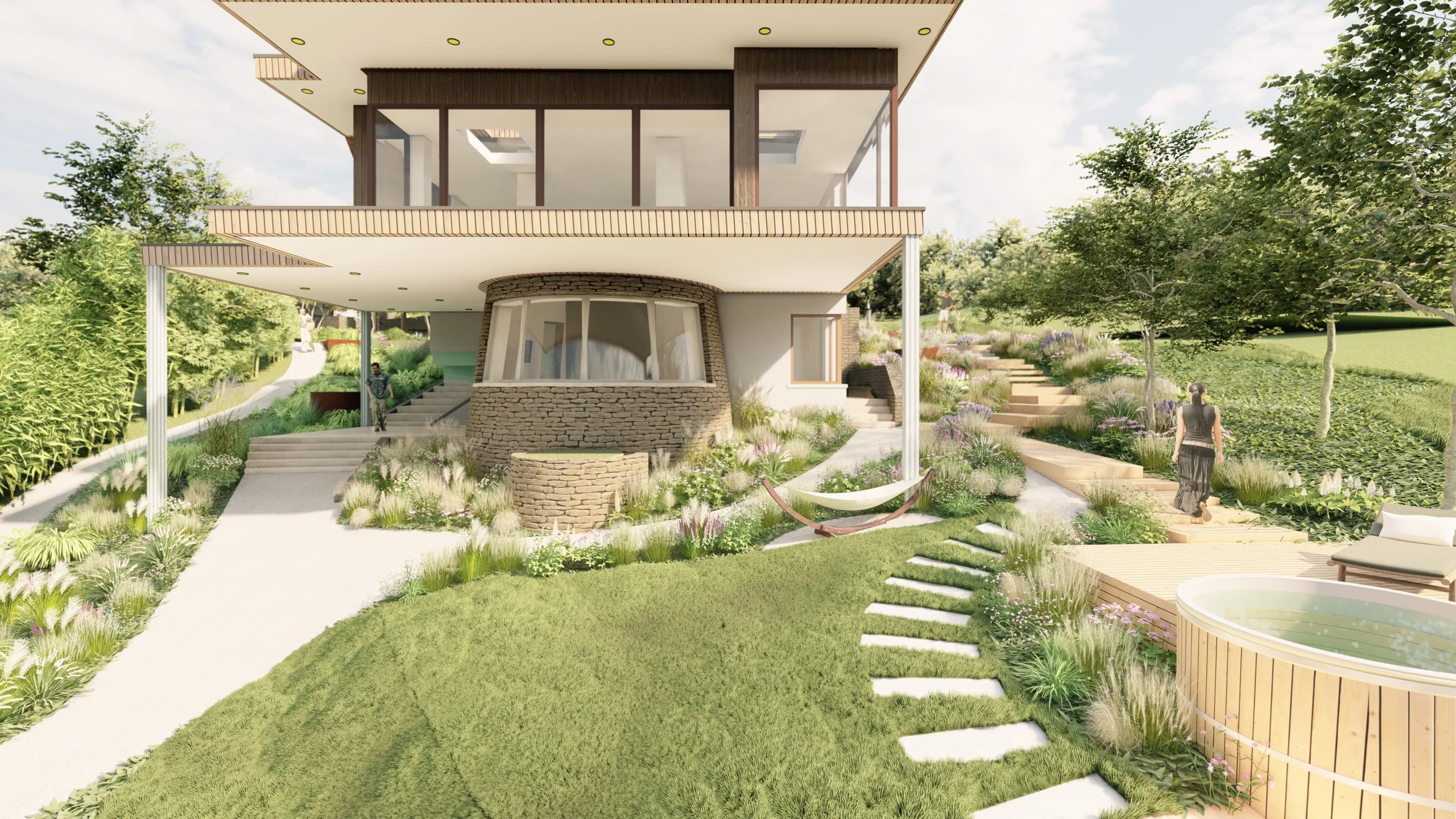 Terraced Garden Retreat Detail 1