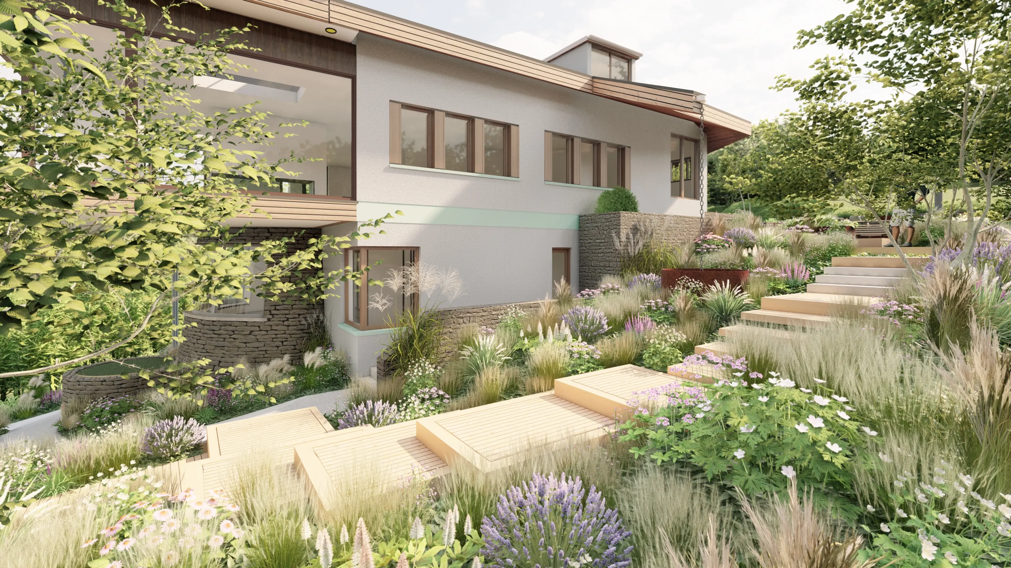 Terraced Garden Retreat Detail 2