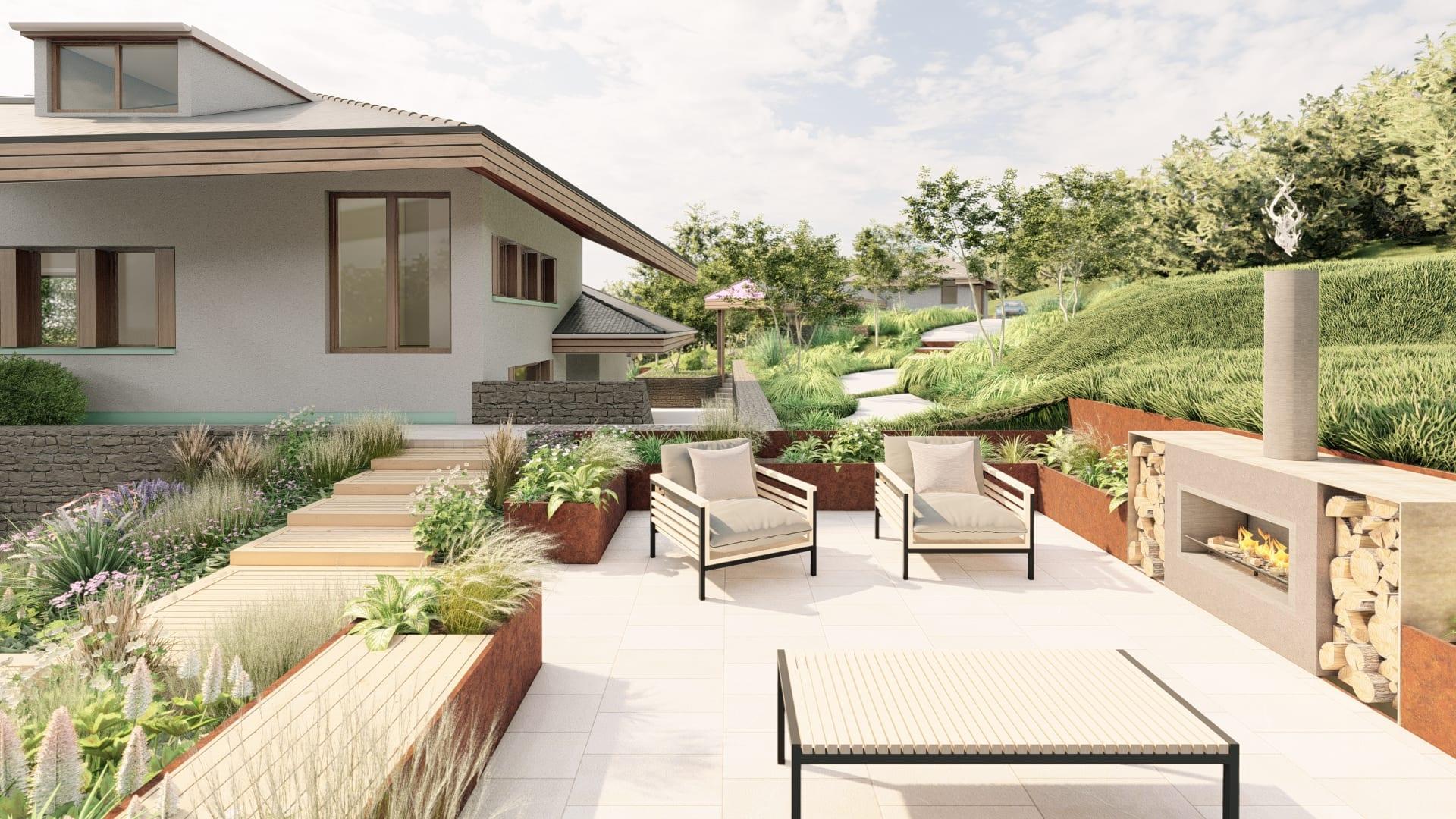 Terraced Garden Retreat Detail 3