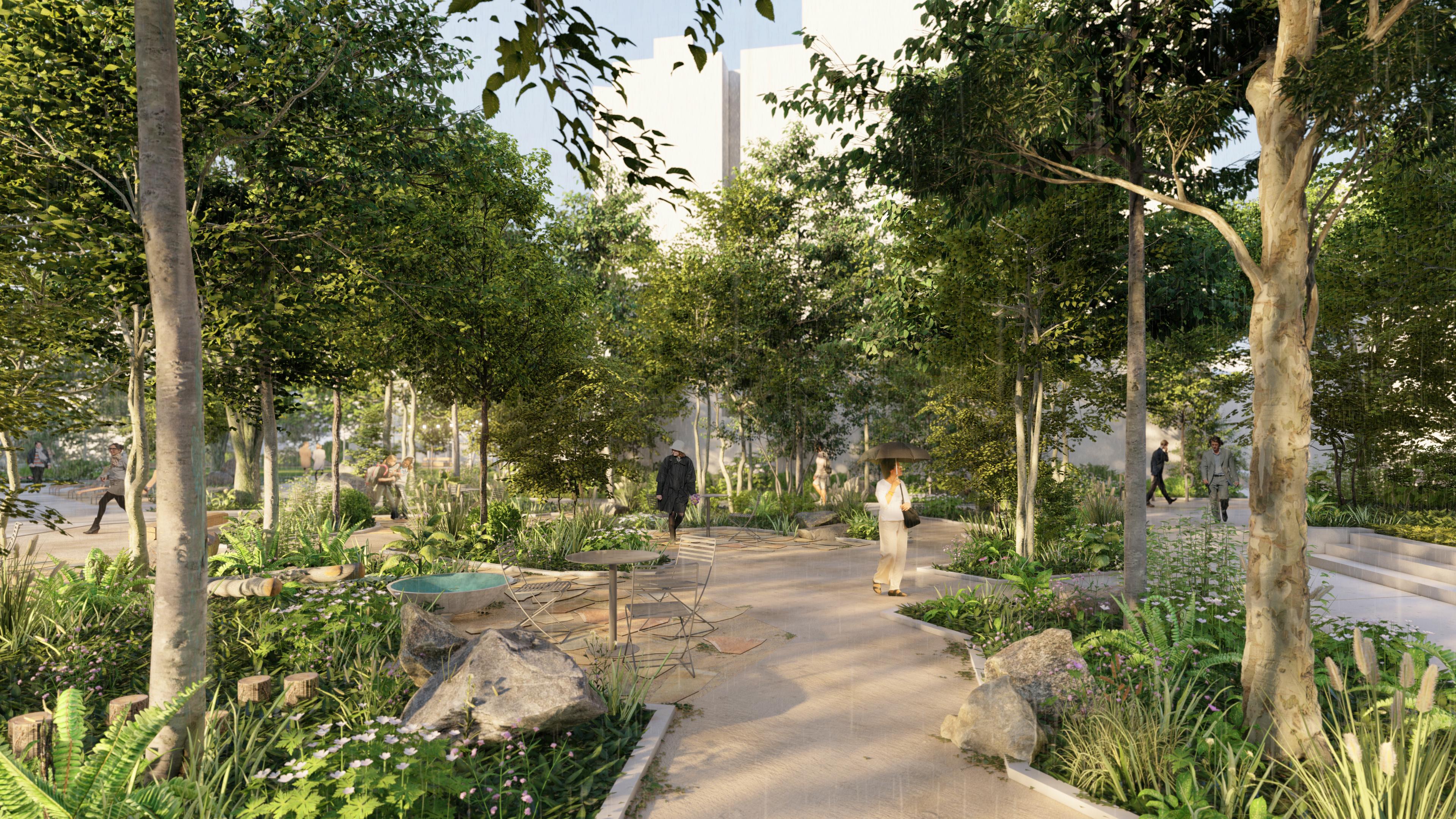 Thurzó Park: Urban Landscape Design in Budapest Detail 1